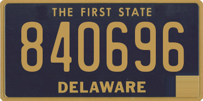 DE license plate 840696