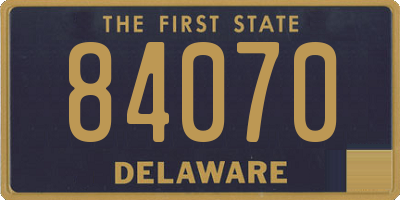 DE license plate 84070