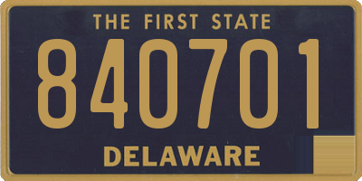 DE license plate 840701