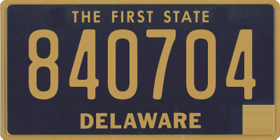 DE license plate 840704