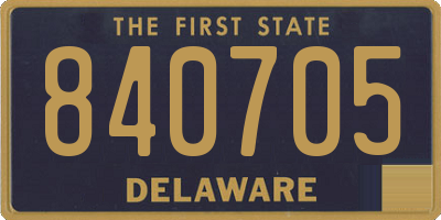DE license plate 840705