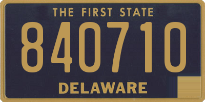 DE license plate 840710