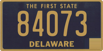 DE license plate 84073