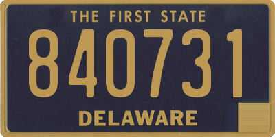 DE license plate 840731