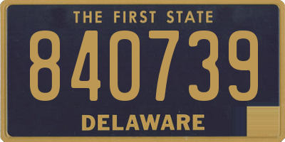 DE license plate 840739