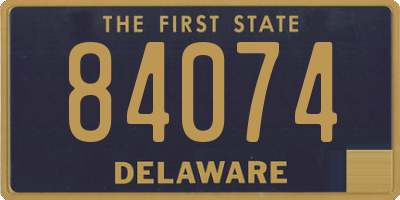 DE license plate 84074
