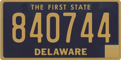 DE license plate 840744