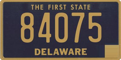 DE license plate 84075