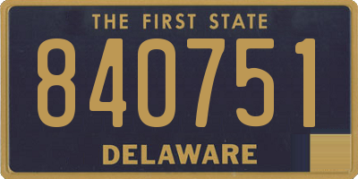 DE license plate 840751
