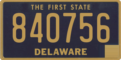 DE license plate 840756