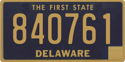 DE license plate 840761