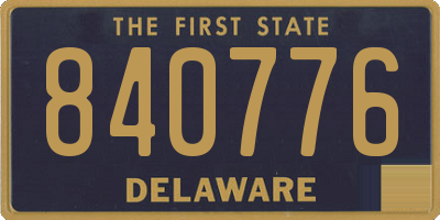 DE license plate 840776