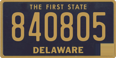 DE license plate 840805