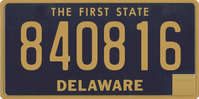 DE license plate 840816