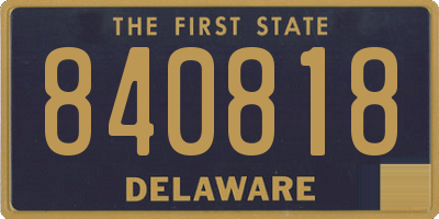 DE license plate 840818