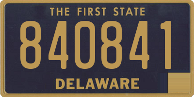 DE license plate 840841