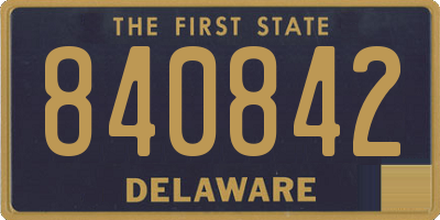 DE license plate 840842