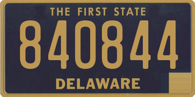 DE license plate 840844