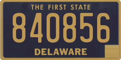 DE license plate 840856