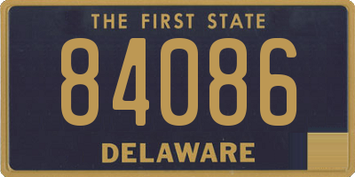 DE license plate 84086