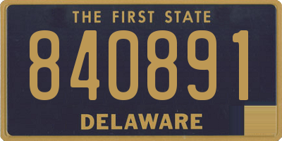 DE license plate 840891