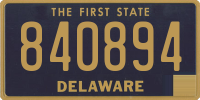 DE license plate 840894