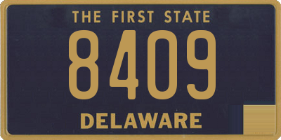 DE license plate 8409