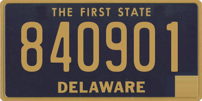 DE license plate 840901