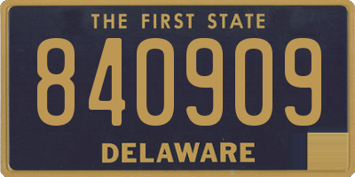 DE license plate 840909