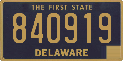 DE license plate 840919