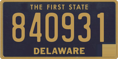 DE license plate 840931