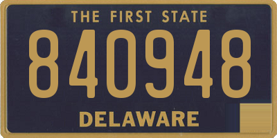 DE license plate 840948