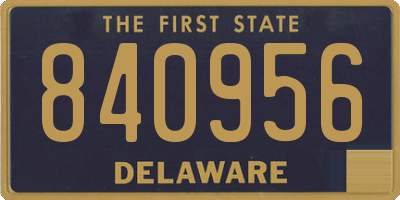 DE license plate 840956