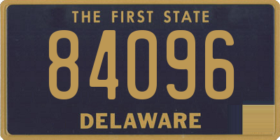 DE license plate 84096