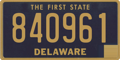 DE license plate 840961