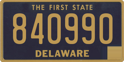DE license plate 840990
