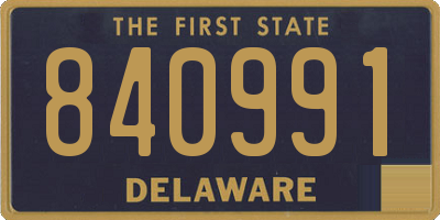 DE license plate 840991