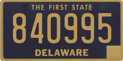 DE license plate 840995