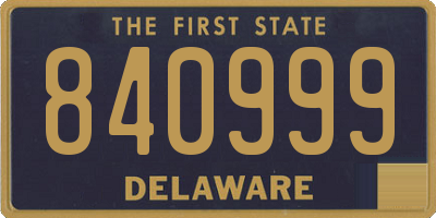 DE license plate 840999