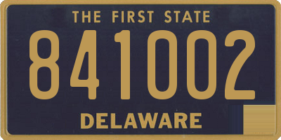 DE license plate 841002