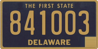 DE license plate 841003