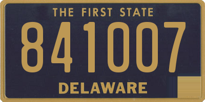 DE license plate 841007