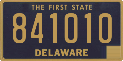 DE license plate 841010