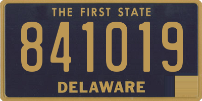 DE license plate 841019
