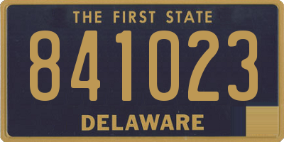 DE license plate 841023