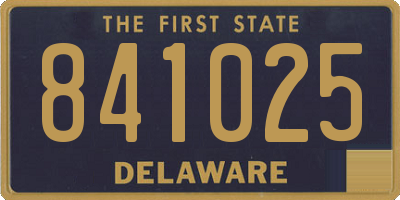 DE license plate 841025