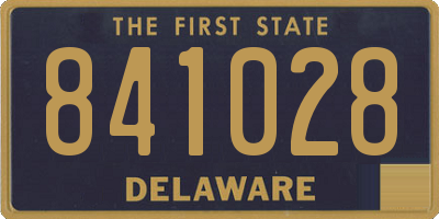 DE license plate 841028