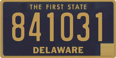 DE license plate 841031