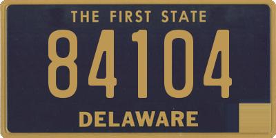 DE license plate 84104
