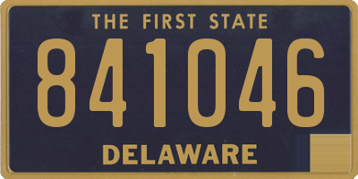 DE license plate 841046